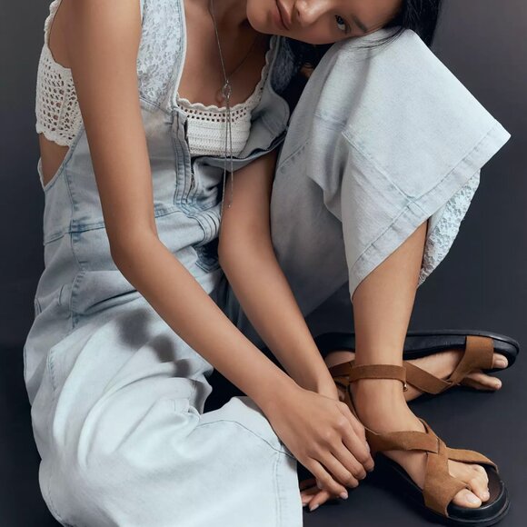 *NWT* Anthropologie Pilcro Front-Zip Wide-Leg Denim Jean Jumpsuit S XS - Picture 2 of 4